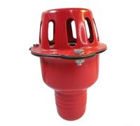 BlissfulAbode Clapet anti-retour en fer rouge de 5,1 cm avec filtre en maille pour transfert de pompe à eau, structure auto-ouverte, joint anti-fuite (5,1 cm)