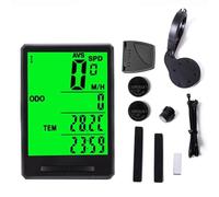 BlissfulAbode Compteur de vélo multifonction avec compteur kilométrique filaire et sans fil avec écran 2,8 pouces, étanche IPX6, long rétroéclairage,