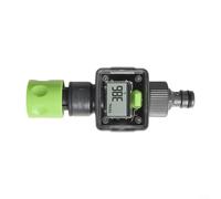 BlissfulAbode Débitmètre d'eau numérique pour tuyau d'arrosage de 1,9 cm - Analyse des données en temps réel - Capteur de mesure précis avec affichage clair - Pour arrosage et lavage de voiture