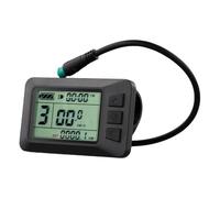 BlissfulAbode Écran USB pour vélo électrique KT-LCD7 avec interface USB 5 broches, design compact 82 x 48 mm, connectivité résistante à l'eau, surveillance claire des informations de conduite