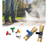 BlissfulAbode Efficient M22 Adaptateur 14 mm avec interrupteur marche/arrêt pour nettoyeur haute pression polyvalent, interrupteur noir