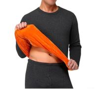 BlissfulAbode Ensemble de sous-vêtements thermiques pour homme avec | Doublure en polaire ultra chaude, tissu évacuant l'humidité, conserve la chaleur du corps, idéal pour le gel par temps chaud