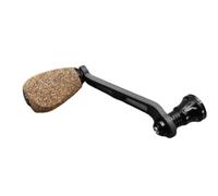 BlissfulAbode For Daiwa Moulinet à visser en caoutchouc carbone Poignée unique Noir 70 mm