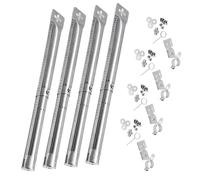 BlissfulAbode Grille en acier inoxydable avec longueur de tête réglable de 30,5 à 44,5 cm