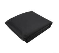 BlissfulAbode Housse de coffre de jardin imperméable en tissu Oxford 210D avec cordon de serrage et attaches à dégagement rapide pour protection de meubles de jardin, disponible en 3 tailles Noir (M)