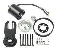 BlissfulAbode Kit de montage de moteur de longboard électrique avec moteur 1800 W N5065 270 kV 304 en acier inoxydable 304 poulies 5 m 36T/12T pour bricolage E-Longboard