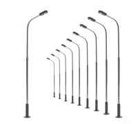 BlissfulAbode Lampadaire de train miniature - Lumière blanche chaude - Créez un superbe paysage de rue avec 10 lampadaires LED blanc chaud, 7IX78634N390794CMGM60V7CV0