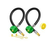 BlissfulAbode Lot de 2 adaptateurs de tuyau de propane de rechange en acier inoxydable pour camping-car