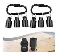 BlissfulAbode Lot de 2 porte-forets SDS- Plus - Porte-clé - Adaptateur de tige - Barre d'extension - Adaptateur de douille - Porte-clé - Outil à main