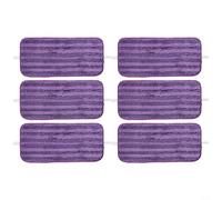 BlissfulAbode Lot de 4/6 Lingette Réutilisable pour Swiffer Wet Jet Chiffon Rechange pour Swiffer Wet Jet Microfibre Lavable Nettoyer Le Sol Sec ou Humide (PAQUET DE 6)