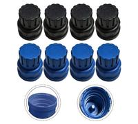 BlissfulAbode Lot de 4 interrupteurs de volant pour chauffage au sol, poignée noire ou bleue, noire