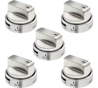 BlissfulAbode Lot de 5 boutons de commande de brûleur de poêle AEZ73453509 pour Quick Kitchen Fix
