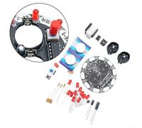 BlissfulAbode Lucky Kit électronique de table tournante à souder avec 10 LED NE555 Générateur d'impulsions pour débutants, étudiants, amateurs (A)