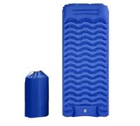 BlissfulAbode Matelas de couchage gonflable portable, gonflage rapide avec pompe à pied, 193 x 65 x 8 cm, matelas gonflable léger en nylon de 1 kg pour camping, randonnée, sac à dos, design