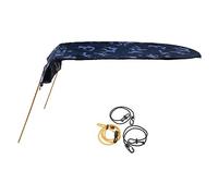 BlissfulAbode Pare-soleil pour kayak, canoë, 125 x 110 cm, tissu Oxford indéchirable imperméable avec cordon anti-choc, tiges en aluminium pour pagayer en solo et protection solaire