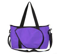 BlissfulAbode Sac fourre-tout pour raquette bien conçu avec un grand espace de rangement pour tous vos accessoires de sport (violet, taille L)