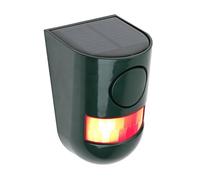 BlissfulAbode Sirène solaire de sécurité extérieure avec détecteur de mouvement 129 dB pour ferme