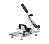 BlissfulAbode Trancheuse de viande manuelle avec épaisseur réglable de 0,25 mm-8 mm, lame en acier inoxydable pour bœuf, mouton, légumes, ventouses antidérapantes, pour la maison, la cuisine, les