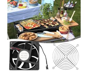 BlissfulAbode Ventilateur de four 12 V CC pour barbecue Masterbuilt Gravity Series 12038# 560/800/1050 XL Noir