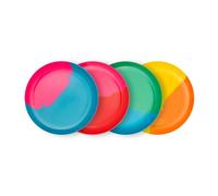 BlissHome Pure Prue Leith Lot de 4 assiettes à dessert en mélamine - Couleurs vives et uniques, parfaites pour une utilisation en intérieur et en extérieur - Durable, design contemporain avec 4