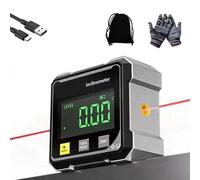 Blissvibem 4-Side Magnetic Digital Angle Gauge, 2026 Upgraded Digital Angle Finder Magnetic, Rechargeable & Portable Table Saw Miter Protractor for Remodeling, Woodworking (1PC)