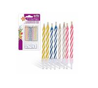 Blister 10 bougies magiques avec support ALPEXE16