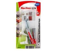 Fischer – Crochet EasyHook droit avec cheville DuoPower 10x50 – Blister de 2
