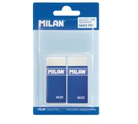 Blister 2 Gommes 4020 Caoutchouc Synthétique Avec Manchon En Carton