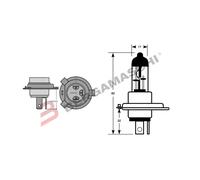 BLISTER 2 LAMPES OSRAM 12V X-RAC ER H4 60/55W P43T HONDA SH 125 CC
