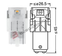 Osram LEDriving SL, 6000K, lampes de signalisation LED, Off-road uniquement, pas d'homologation ECE, Double Blister, Blanc, P21/5W
