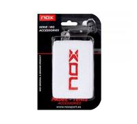 Blister (2 Pcs) Poignet Nox Blanc Logo Rouge Mublro2ud