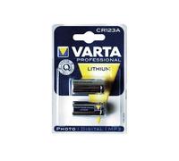 Blister 2 Piles Lithium Varta 3V CR123 CR123A DL123