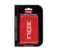 Blister (2 UDS) MUÑEQUERA NOX Roja Logo Blanco MUROBL2UD
