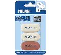 Blister 3 gommes Oval 124