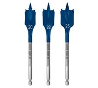 Blister 3 mèches plates SelfCut Speed 20 - 25 mm - BOSCH EXPERT - 2608900331