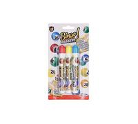 cavernedesjouets Blister 3 stylos marqueurs Bingo Loto, Multicolore - feutres Stick pour marquage numeros grilles, Plaque - Set Accessoire et Carte