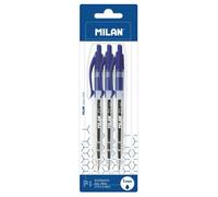 MILAN Blister 3 stylos P1 bleu, BWM10445