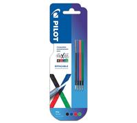 Blister 4 recharges pour Stylo roller Frixion Ball 4 Colors Pointe Fine