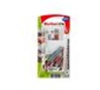 fischer Crochet EasyHook droit avec cheville DuoPower 5x25 – Blister de 8