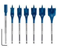 Blister 7 mèches plates SelfCut Speed 16 - 32 mm BOSCH EXPERT 2608900334