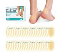 Blister Bandages Blister Pads - 50 ct Blister Cushions - Bandages hydrocolloïdes résistants à l'eau pour pieds, orteils, talons - Bandage en gel pour la prévention et la récupération, pack de