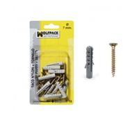 Blister cheville en nylon + autotaraudeuse 7 mm (10 unités)