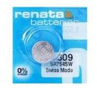 Blister de 1 Pile bouton oxyde argent X309 SR754SW Argent G