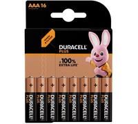 Duracell Plus-AAA CP16 Lot de 16 Piles AAA alcalines manganèse 1,5 V