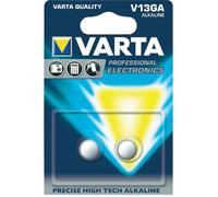 Blister de 2 piles bouton alcaline Electronics V13GA (LR44)