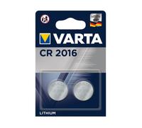 blister de 2 Piles Lithium 6016 CR 2016