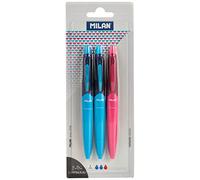 Blister de 2 stylos CAPSULE bleu + 1 rouge