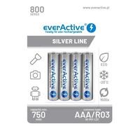 Blister de 4 EVERACTIVE AAA rechargeable 750mAh