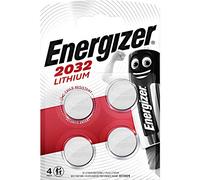 4 Piles CR2032 Energizer Bouton Lithium 3V