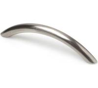 Blister de 4 poignées d'armoires en zamak nickel satiné mod.153 entre les points 96mm alignées